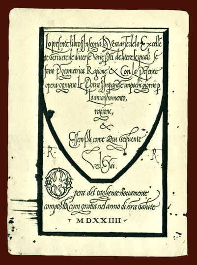 Lo presente libro Venetië 1524