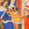 Jean Froissart: Kroning van Karel V en Jeanne van Bourbon te Reims in 1364.