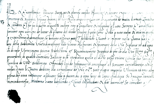 Brief aan de Doge en de Consul van Veneti&euml; 1491
