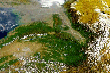 Satellietfoto van een rivier