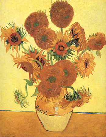 De Zonnebloemen van Vincent Van Gogh