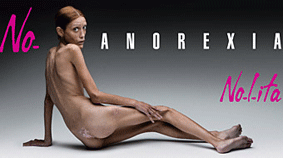 Toscani anorexia, advertentie van Oliviero Toscani, 2007